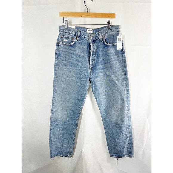 AGOLDE 90’s Pinch Waist High Rise Straight Button Fly Jeans Size 31 Endless - Picture 1 of 13